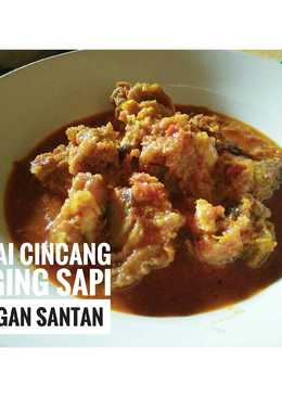 Gulai Cincang Daging Sapi dengan Santan