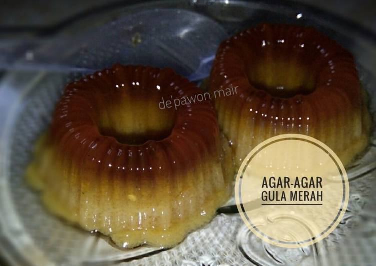 cara membuat Agar-agar gula merah