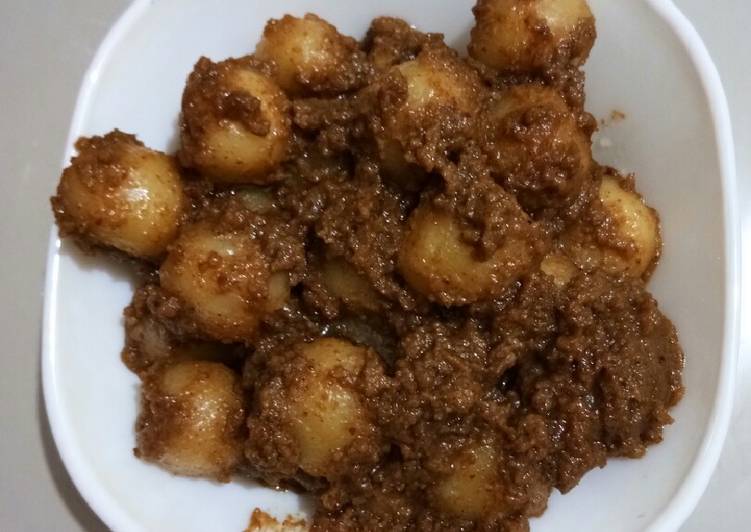 resep lengkap untuk Cilok bumbu kacang (kangen masa kecil)