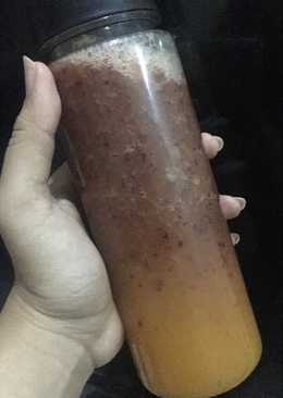 Red plum mix orange juice