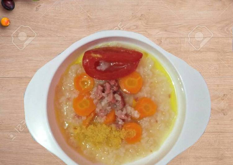 Resep MPasi 9m+ bubur sapi+wortel Kiriman dari Anita Lim