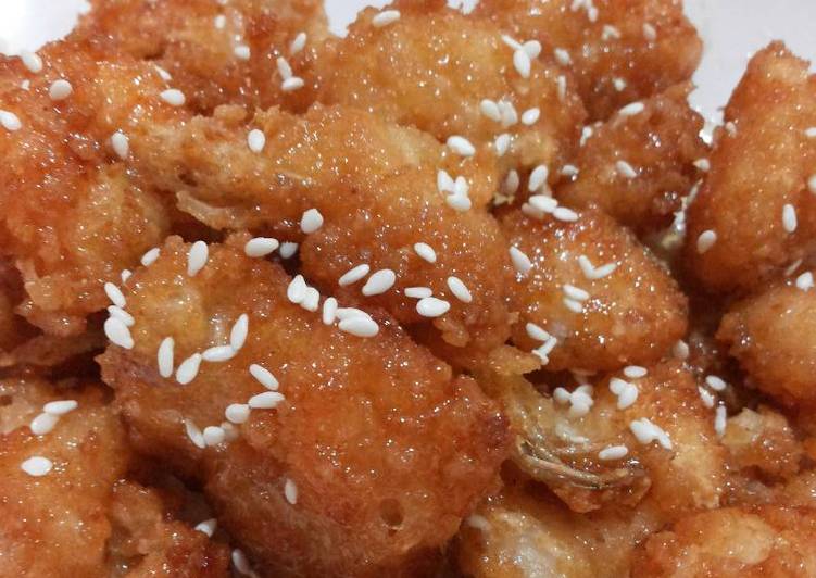 gambar untuk resep makanan Udang Goreng Tepung Saus Madu