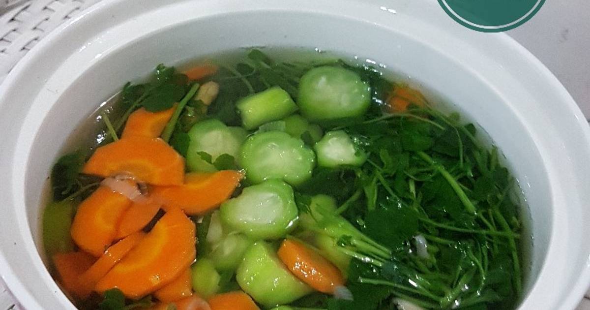 4 resep sayur bening selada air oyong enak dan sederhana 