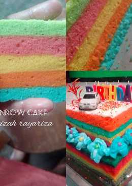 Rainbow cake kukus