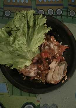 Ayam geprek sambal bawang