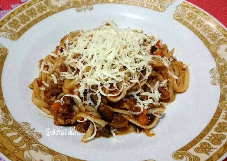 resep masakan Fettuccine Bolognese