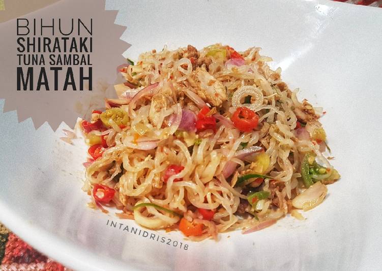 Bihun Shirataki Tuna Sambal Matah #ketopad_cp_OlahanShirataki recipe main photo