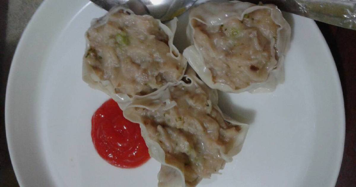 Resep Siomay ayam jamur dan brokoli ala Cysabilla