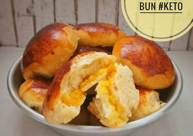 gambar untuk resep Salted egg bun #ketopad