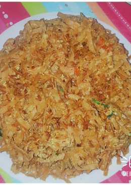 Mie goreng siram telur