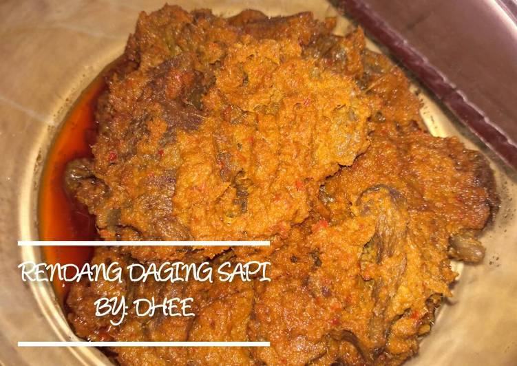 resep lengkap untuk Rendang Daging Sapi