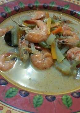 Udang sayur kuah santan