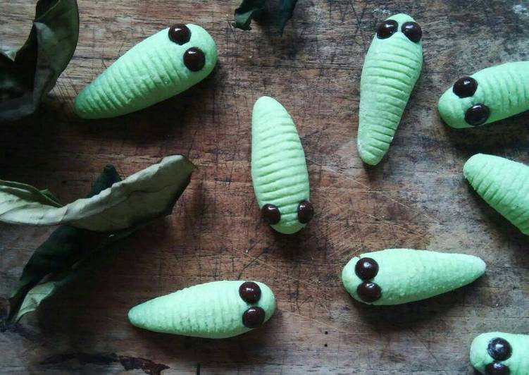 Resep Caterpillar cookies / kue ulat / uler2an Kiriman dari Maz Grenx