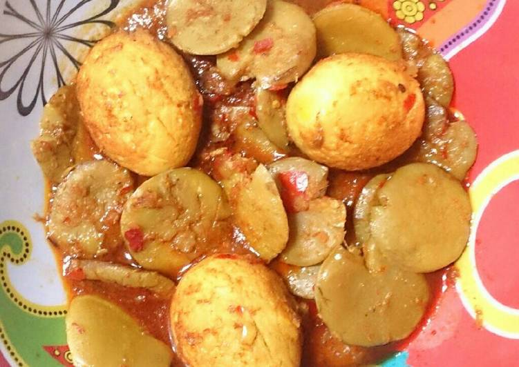 resep lengkap untuk Semur Jengkol Telur