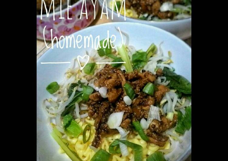 Resep Mie ayam (homemade)