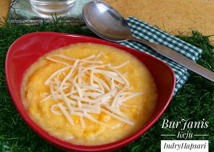 resep lengkap untuk BurJanis Keju (Bubur Jagung manis) #pr_buburmanis