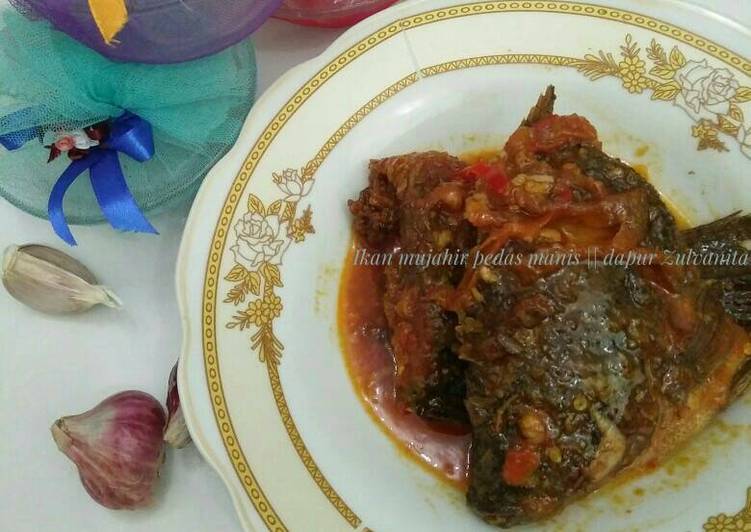 gambar untuk resep makanan Ikan mujahir pedas manis