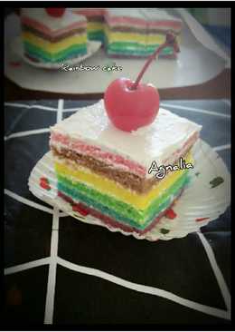 Rainbow cake kukus