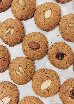 Vegan cookies (gluten free) muesli/oatmeal/eggless cookies