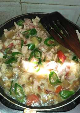 Oseng ayam cabe ijo