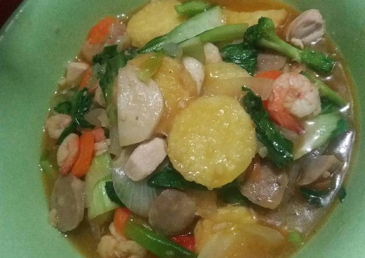 resep masakan Sapo tahu seafood