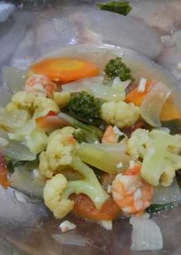 Tumis sayur udang