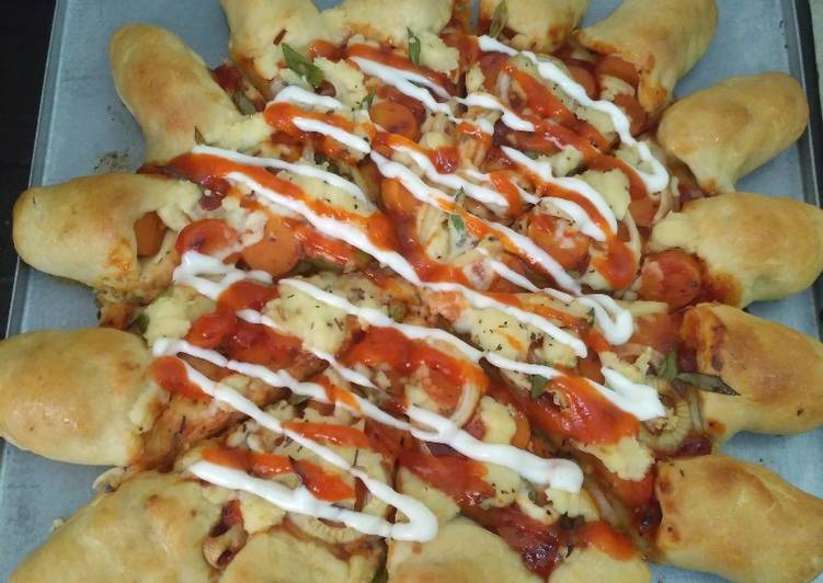 resep masakan Sausage Bite Pizza