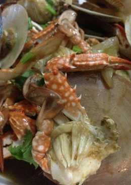 Seafood kerang simping & rajungan