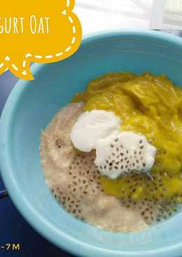Mpasi 7m-Avocado Yogurt Oat