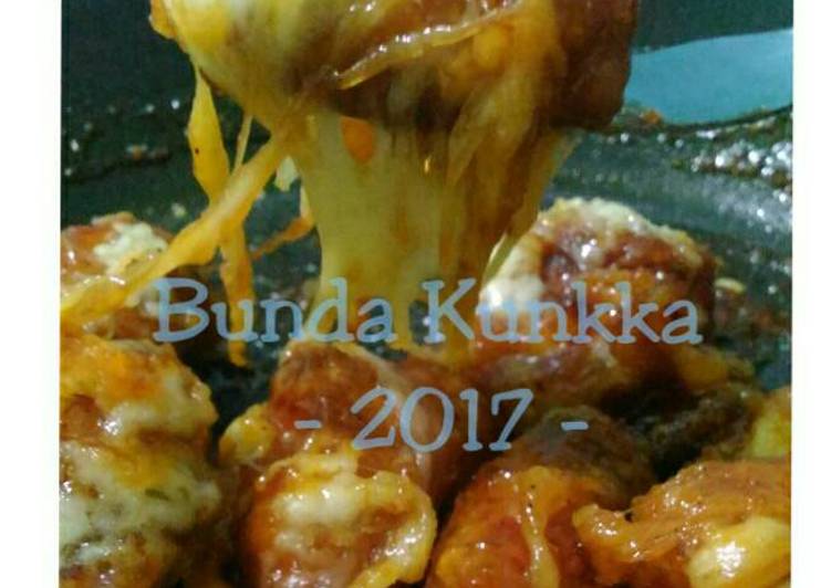 Resep Korean Crispy Chicken With Mozarella Cheese Dari Bunda Kunkka