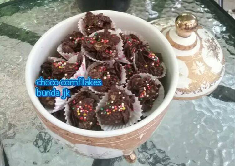 resep makanan Choco cornflakes bunda Jkb