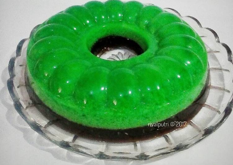 resep makanan Puding Lumut Coklat (simple)