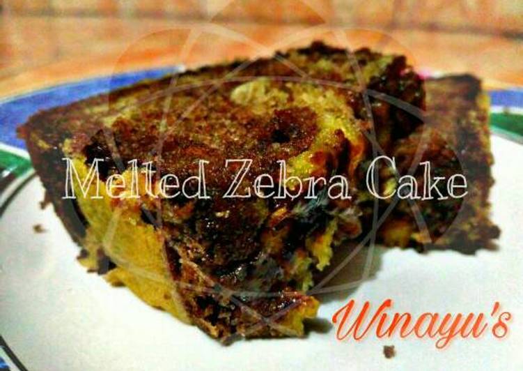 resep Melted Zebra Cake