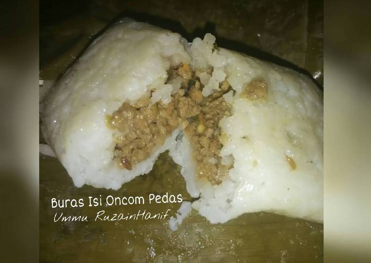 resep makanan Buras isi Oncom Pedas