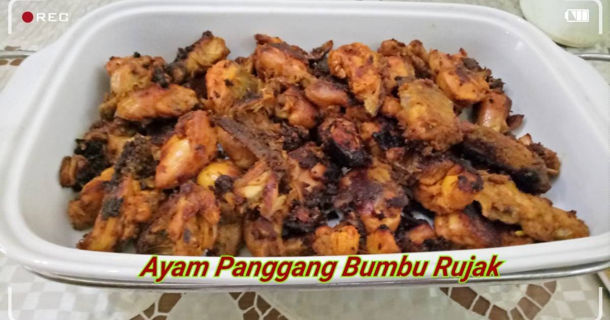 89 resep ayam panggang bumbu rujak enak dan sederhana 