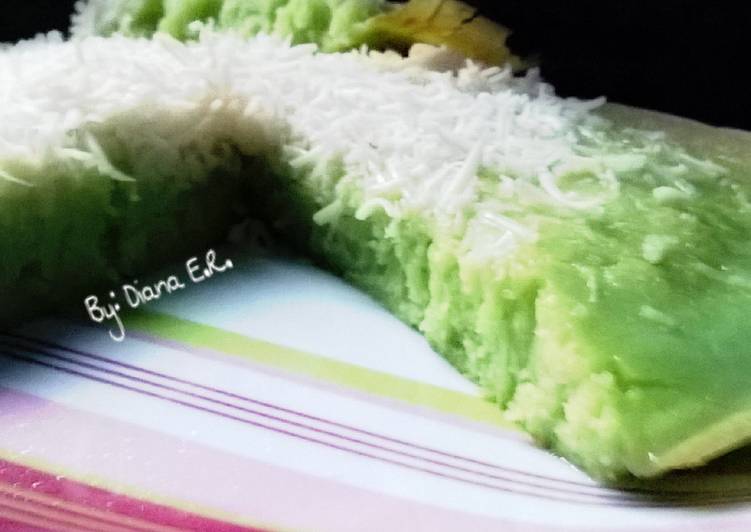 cara membuat Martabak Manis (bolu) Pandan Keju (Terang Bulan) Teflon