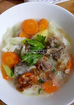 Sop daging simple