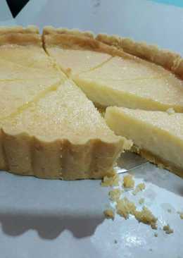 Tart susu (pie susu) / kue lontar (crust pie enak)