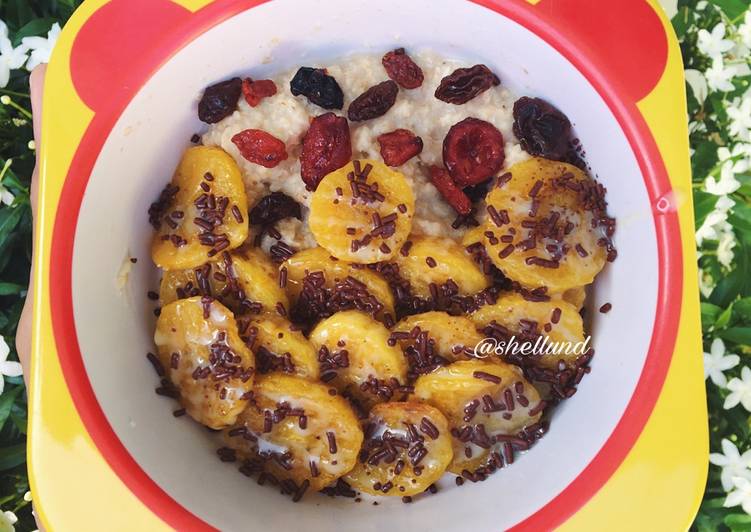 resep Oatmeal MPASI 1y+