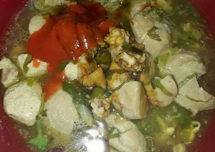 resep makanan Bakso Kuah Seger full tetelan