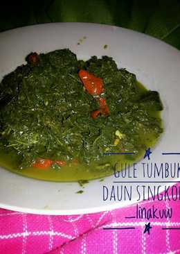 Gule Tumbuk Daun Singkong