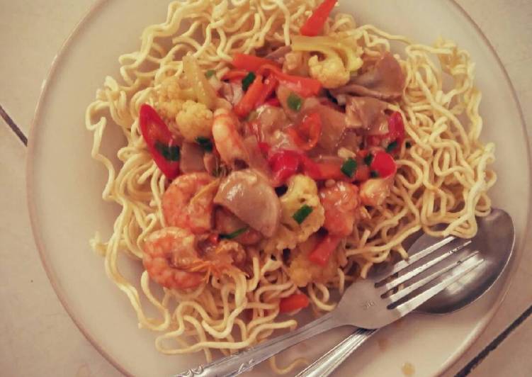 resep lengkap untuk I Fu Mie Seafood