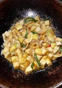 Tumis Tahu dan Jamur Tiram
