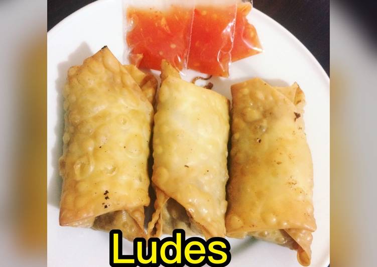 resep makanan Lumpia Pedes (Ludes)