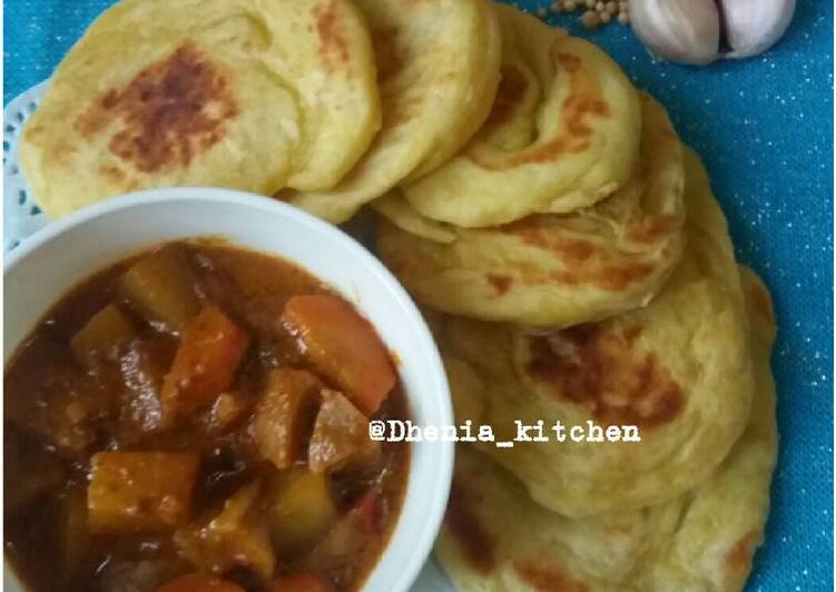 gambar untuk cara membuat Roti maryam (roti canai)????