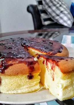 Blueberry Soft Japanese Cheesecake #pr_adakejunya