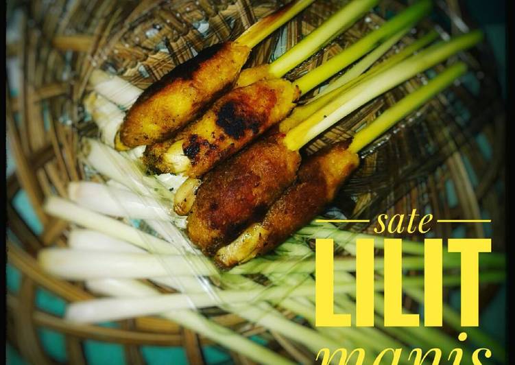 cara membuat Sate lilit manis