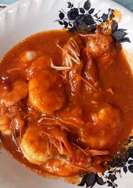 *udang galah saus padang menor*