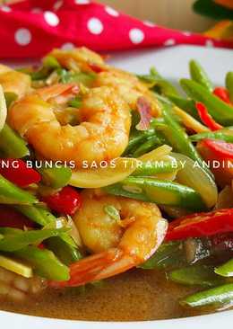 Tumis Udang Buncis Saos Tiram