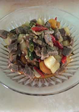 Tumis kentang daging sapi